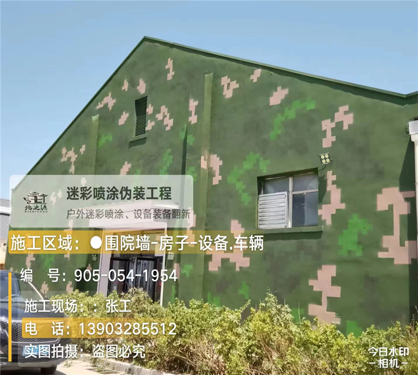 西城外墙数码迷彩漆施工报价清单(100㎡标准墙面测算)